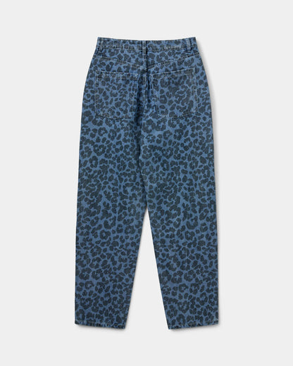 the TOKYO denim, blue leopard