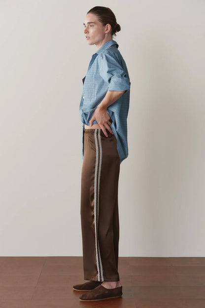 the SILK lace crop, espresso