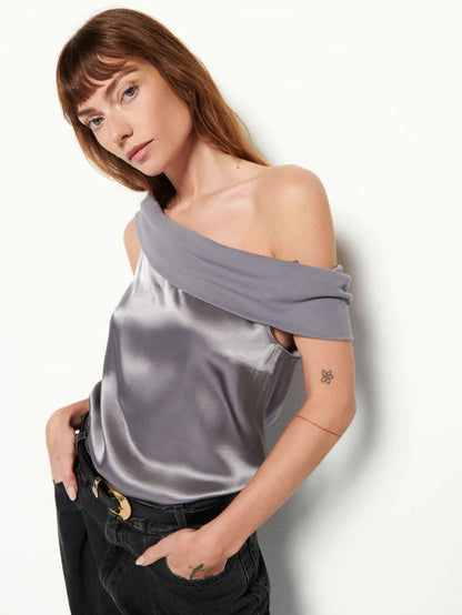 The VERA Off Shoulder Top, Smoke