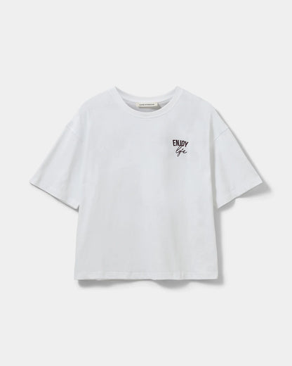 the VERA tee, brilliant white
