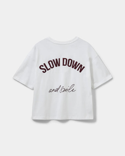 the VERA tee, brilliant white