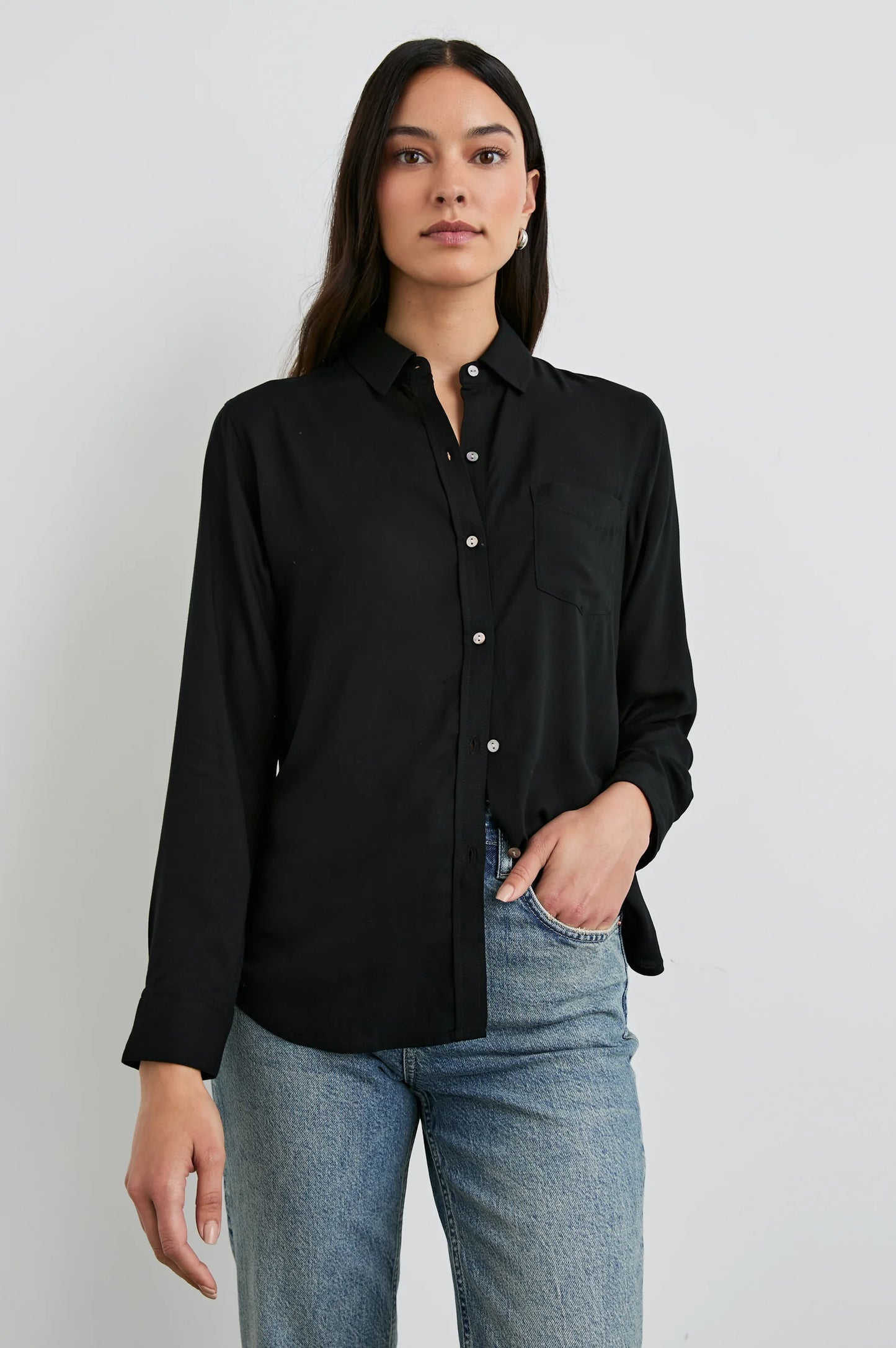 the WREN shirt, black