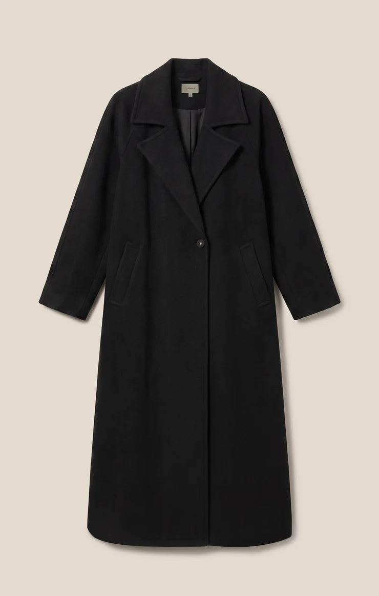 the CROSBY cocoon coat, black