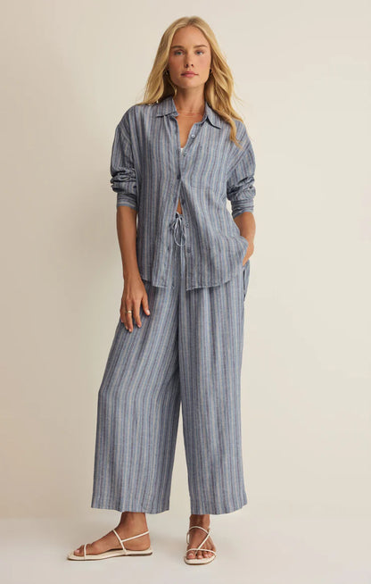 the PERFECT stripe linen pant
