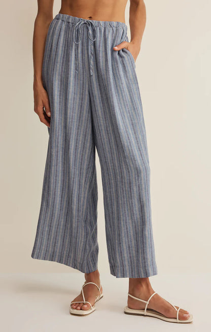 the PERFECT stripe linen pant