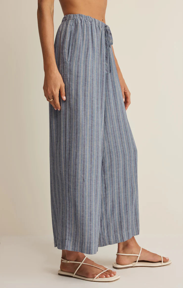the PERFECT stripe linen pant