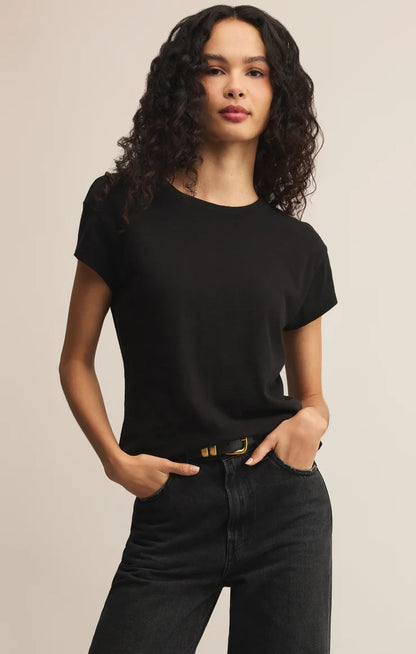the MODERN slub tee, black