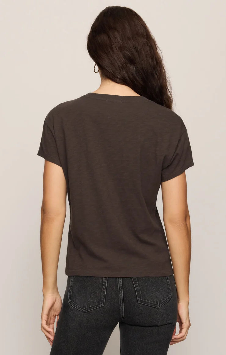 the TOURIST tee, cocoa bean