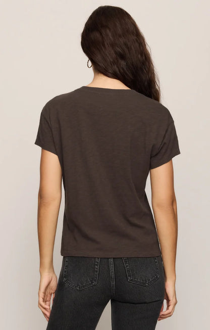 the TOURIST tee, cocoa bean