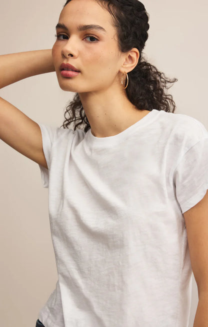 the MODERN slub tee, white