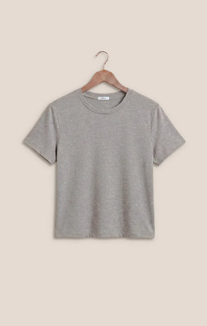 the TOURIST tee, classic heather grey