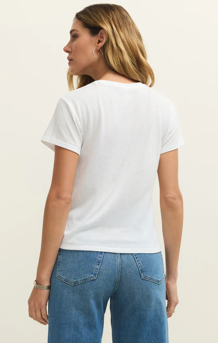 the TOURIST tee, white
