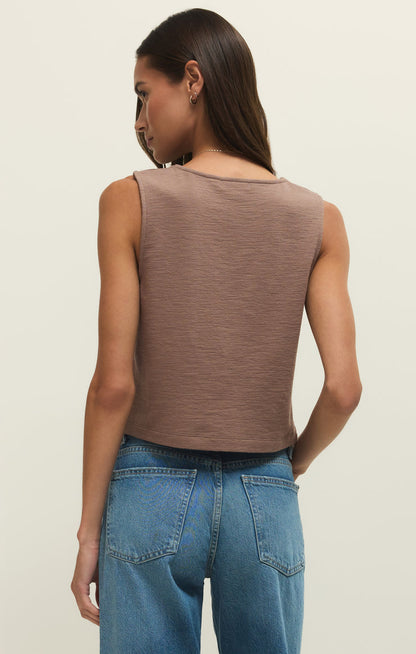 the NOELLE textured tank, milkshake