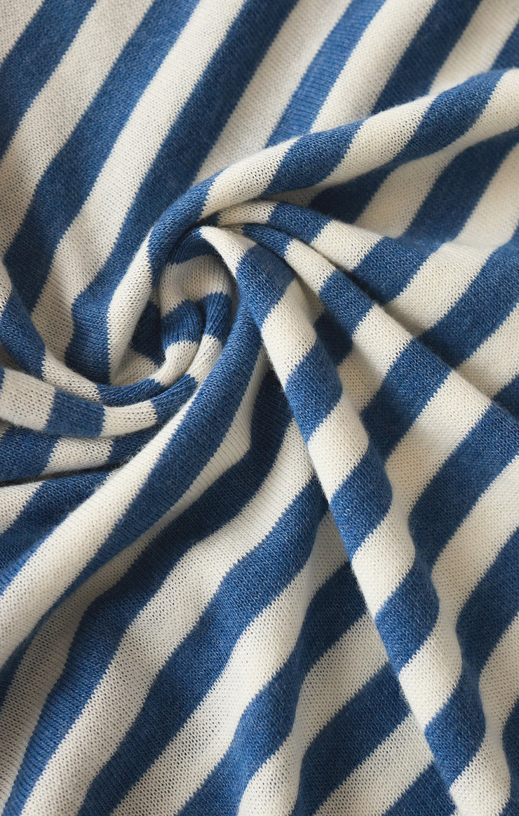 the TOURIST tee, blue calypso