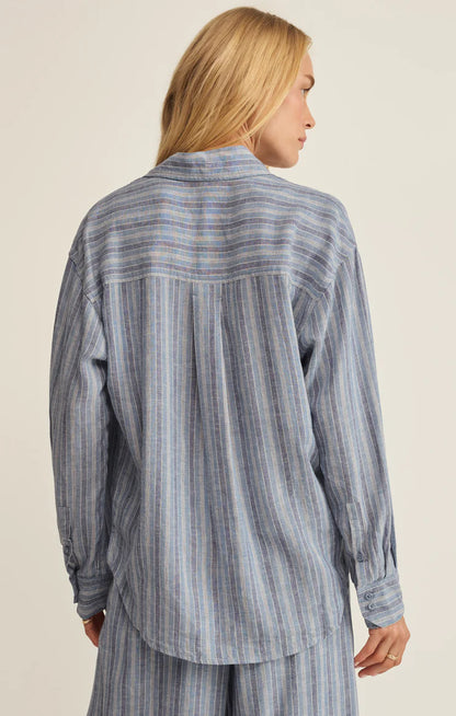 the PERFECT stripe button down