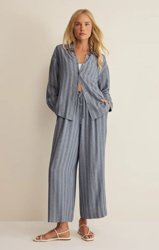 the PERFECT stripe button down