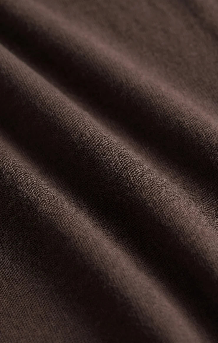the JUNIE long sleeve tee, cocoa bean