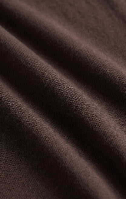 the JUNIE long sleeve tee, cocoa bean