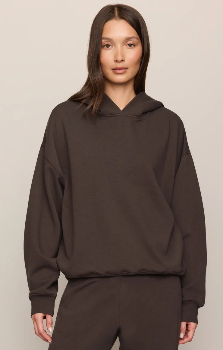 the FIRST QUARTER hoodie, cocoa bean