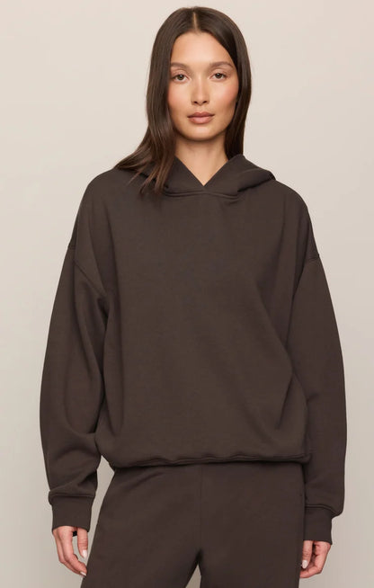 the FIRST QUARTER hoodie, cocoa bean