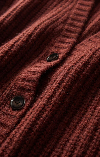 the WHITMORE cardigan, velvet rouge