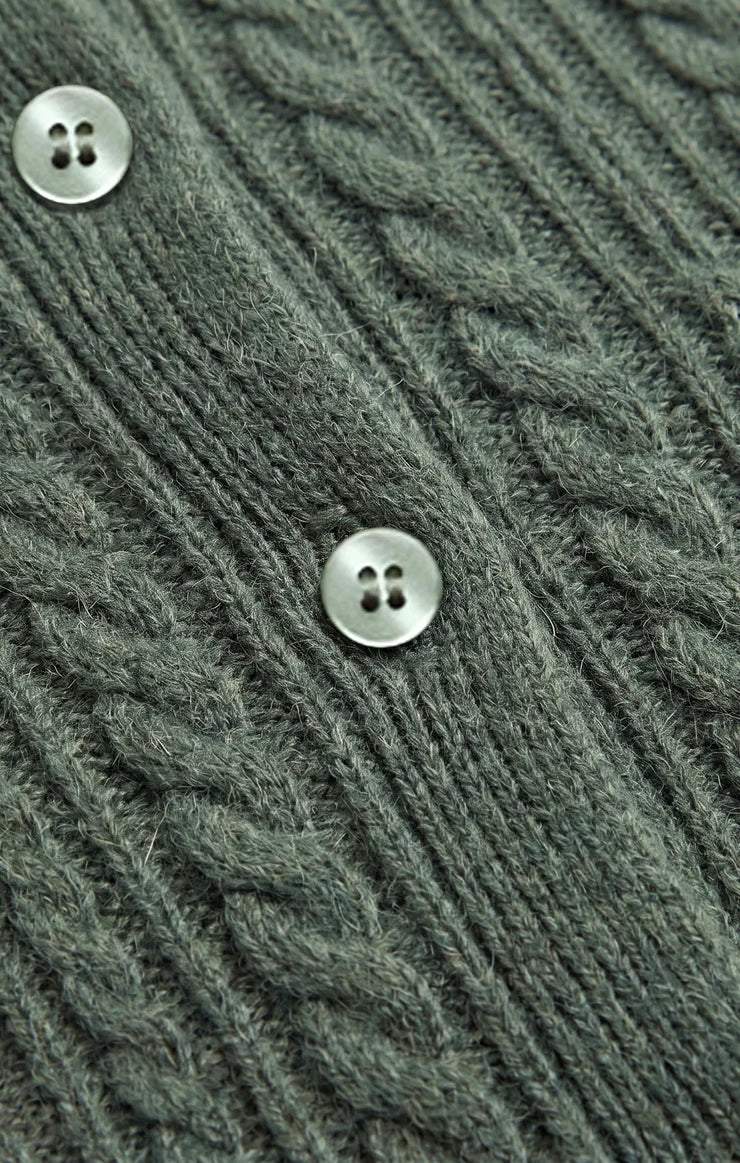 the MEDINA pointelle cardigan, monstera