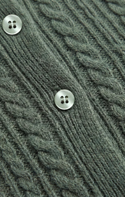the MEDINA pointelle cardigan, monstera