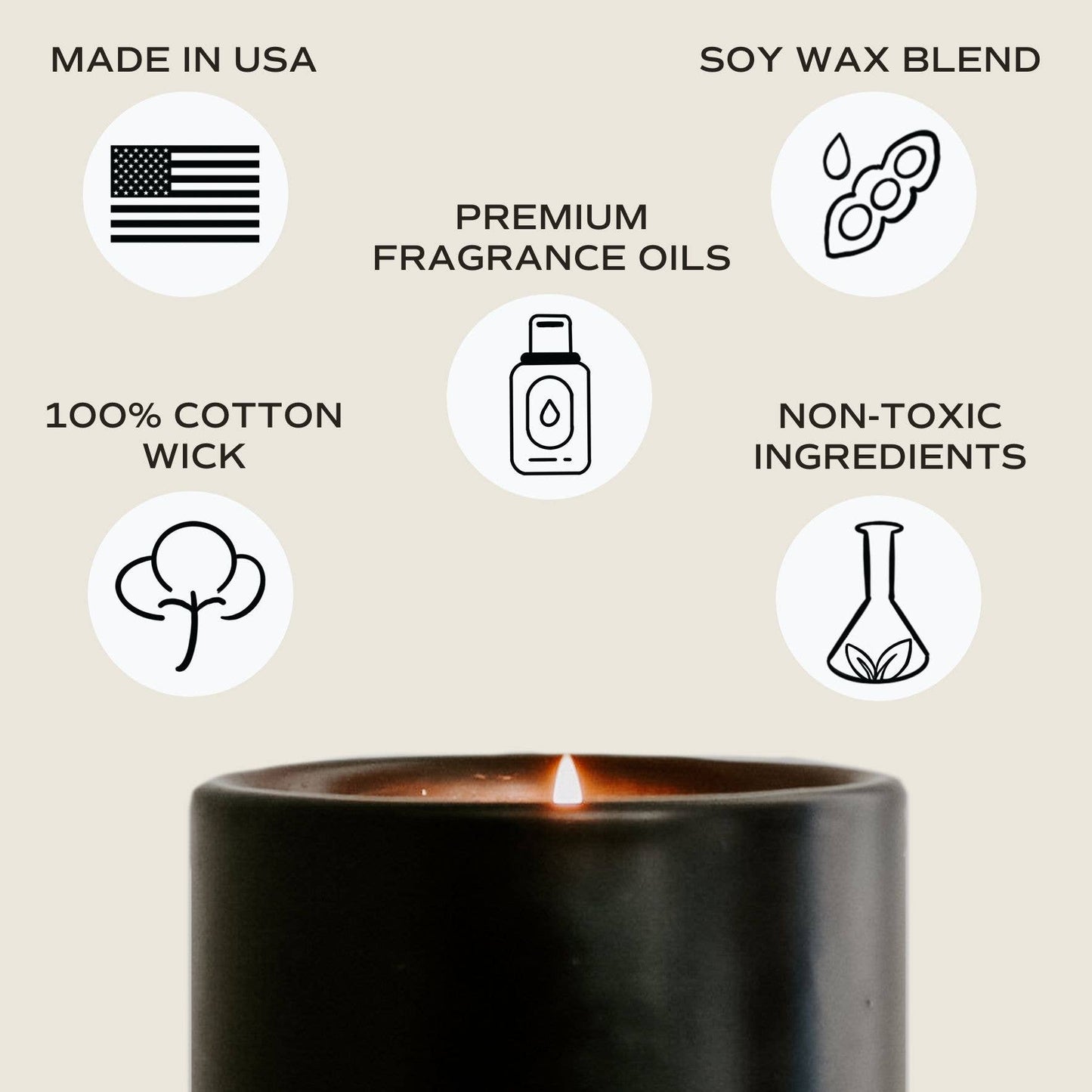 The WARM + COZY 12oz Soy Candle