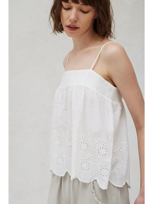 the EYELET cami