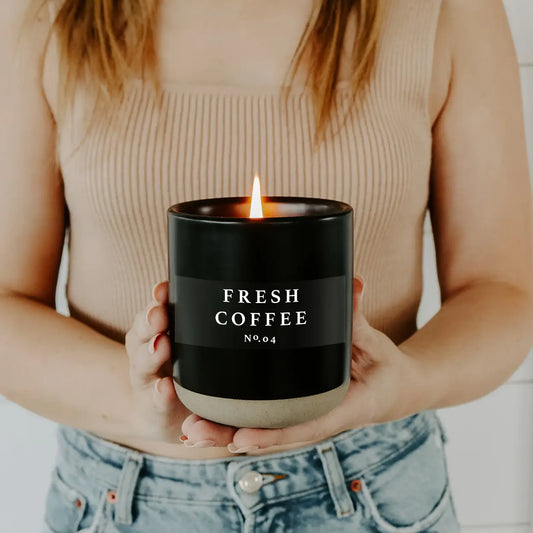 The FRESH COFFEE, 12oz Soy Candle