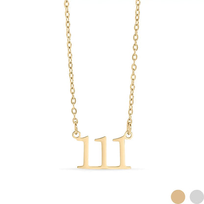 the 111 angel number necklace