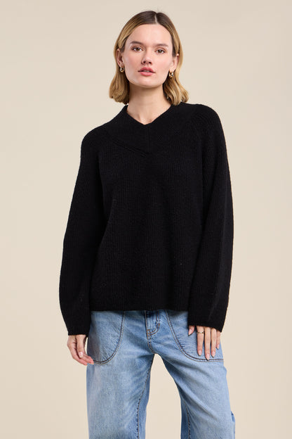 the MINA knit, black