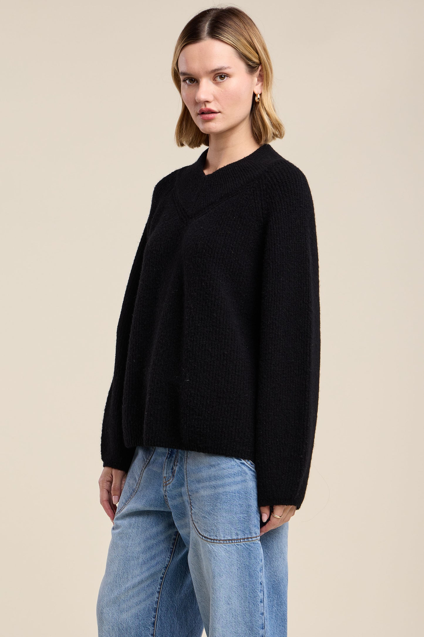 the MINA knit, black