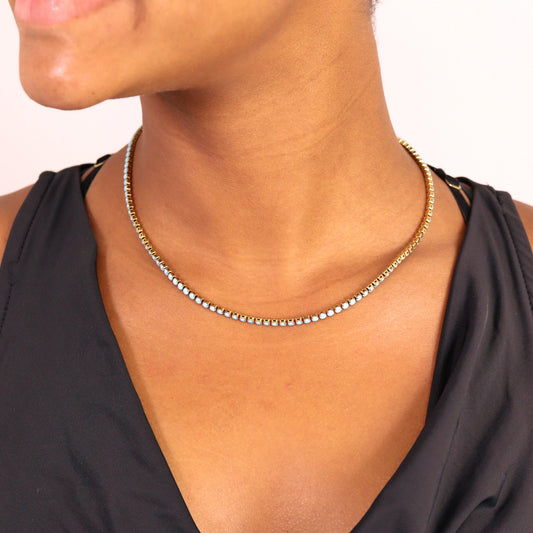 the TURQUOISE tennis necklace