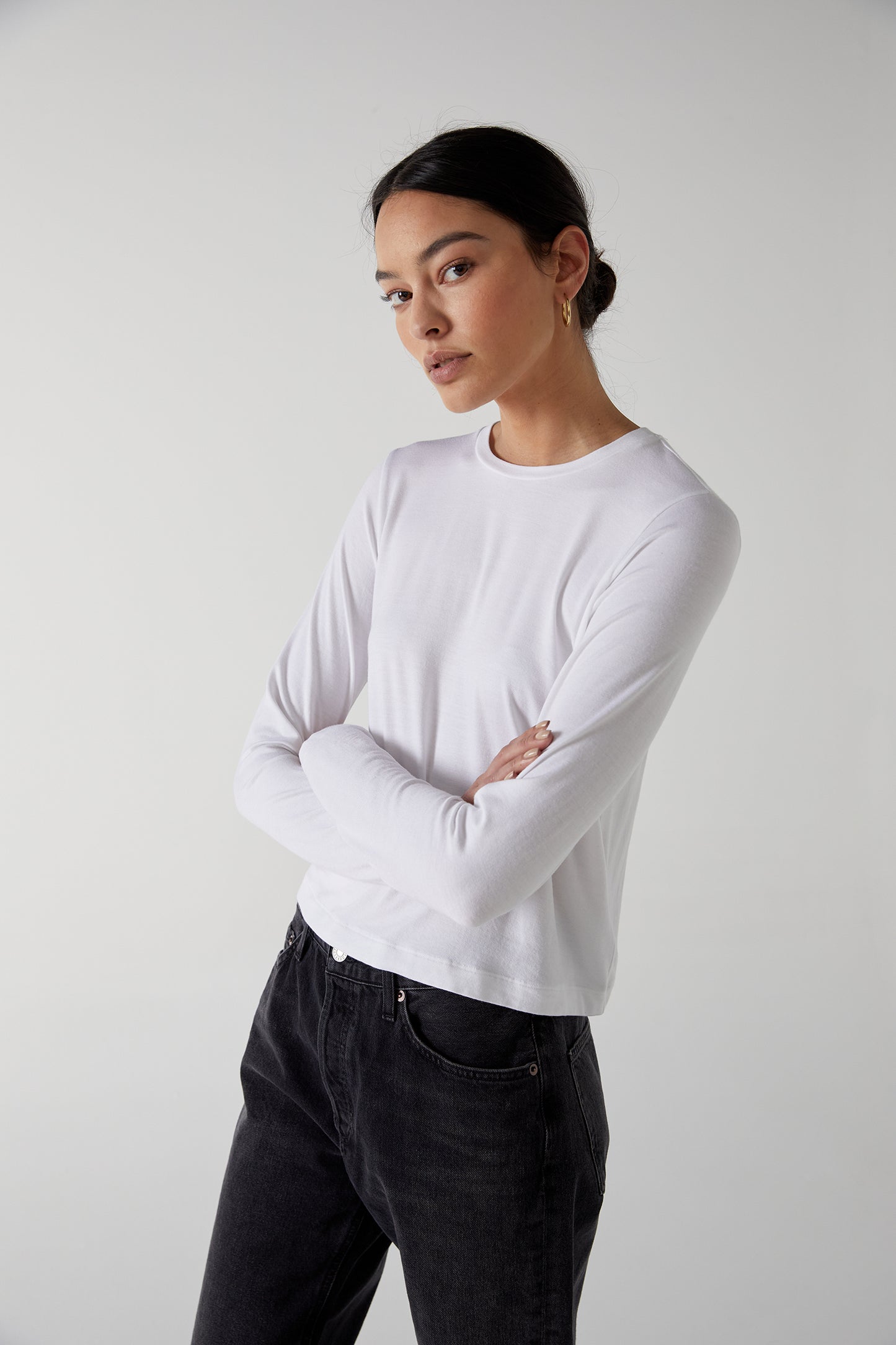 The PACIFICA Modal Jersey Long Sleeve, White