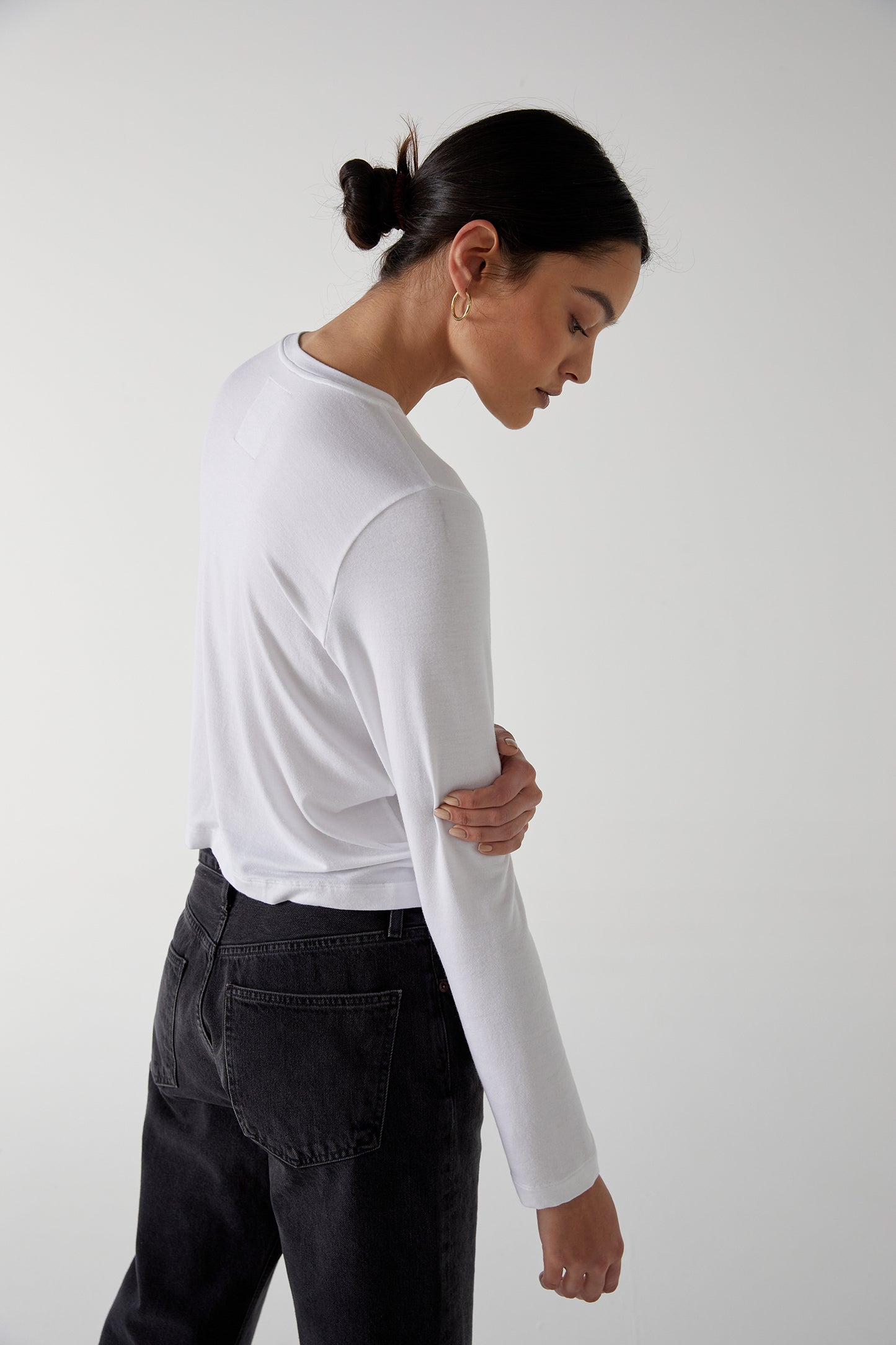 The PACIFICA Modal Jersey Long Sleeve, White