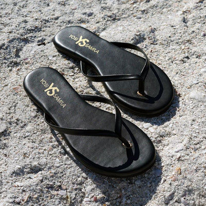 the RIVINGTON flip flop, black