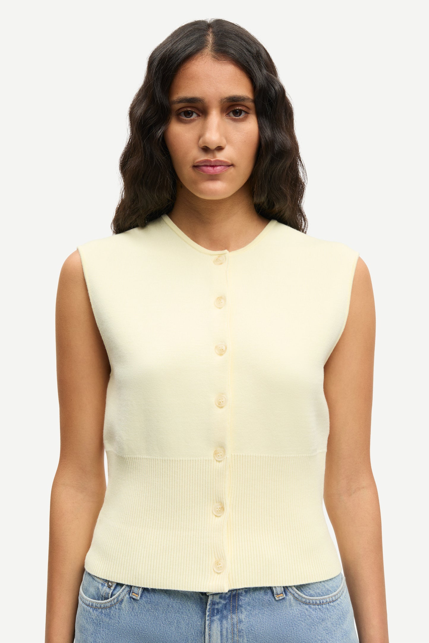 the SAANNE top, ethereal green