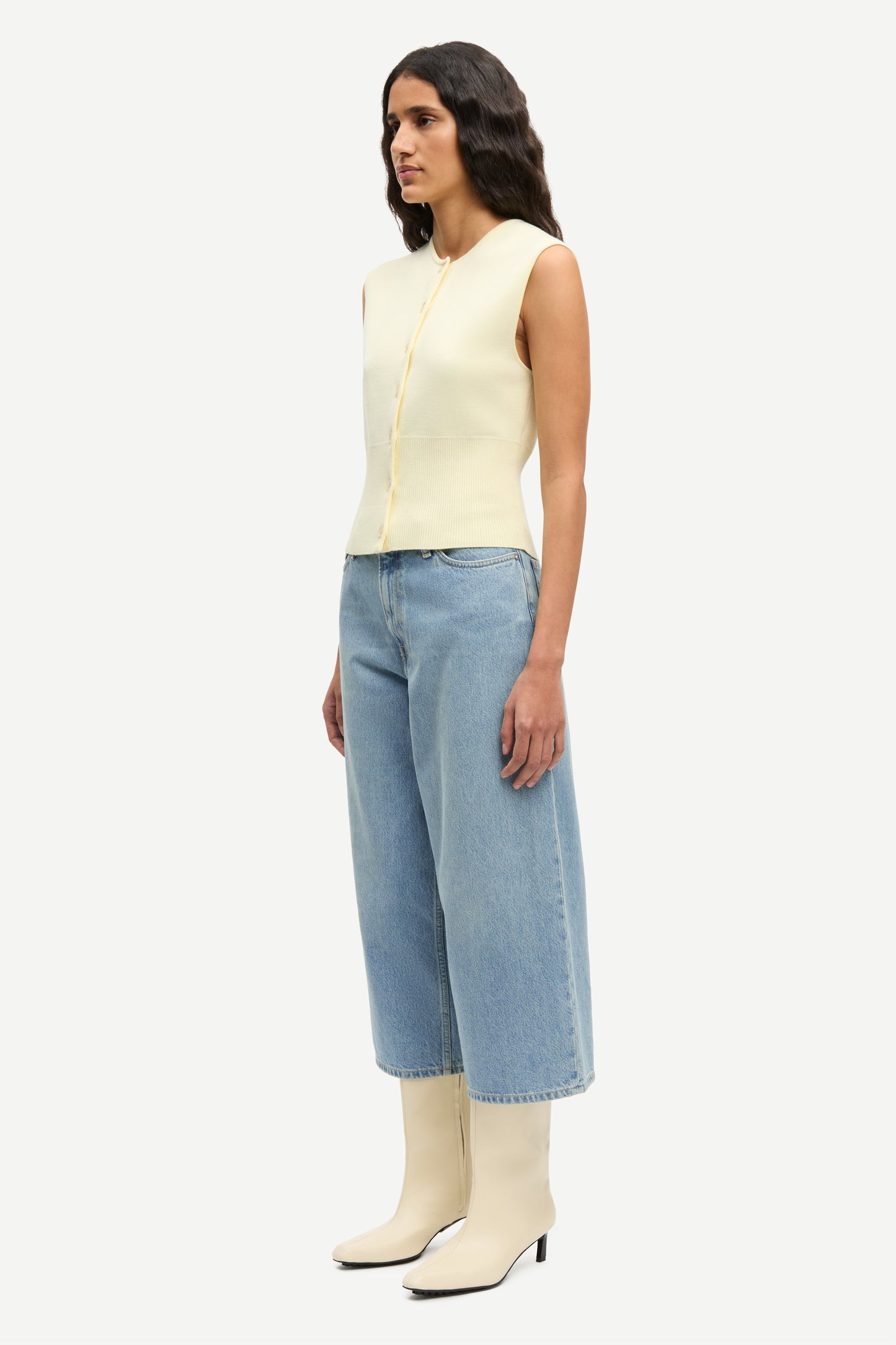 the SAANNE top, ethereal green