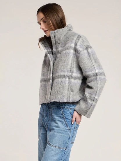 the HAVEN brushed plaid jacket