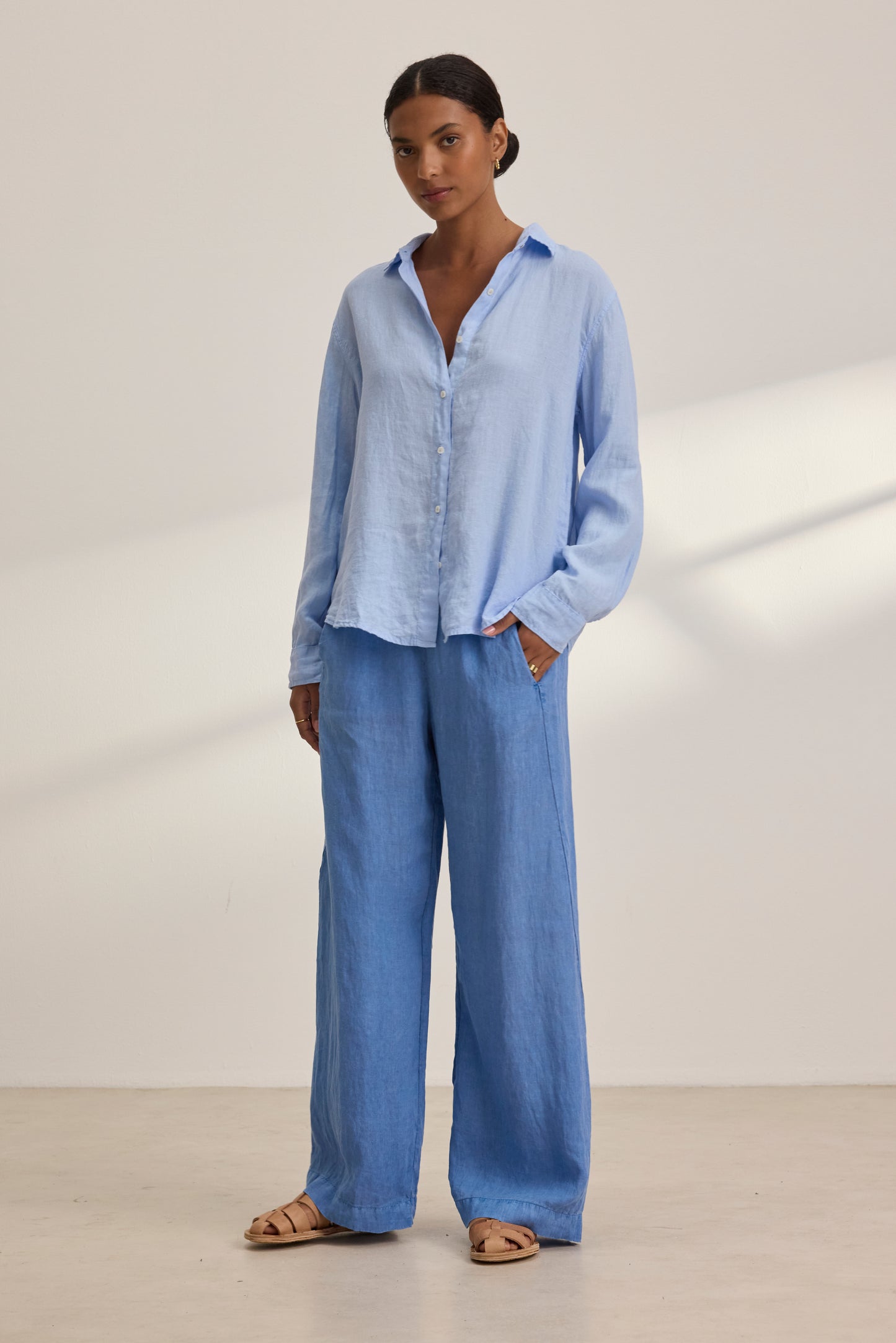 the CLEO WADE STEPHANIE pant, chambray