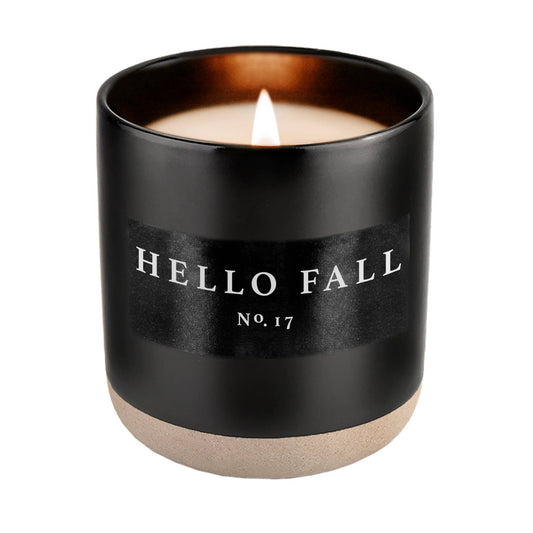 The HELLO FALL,  12oz Soy Candle